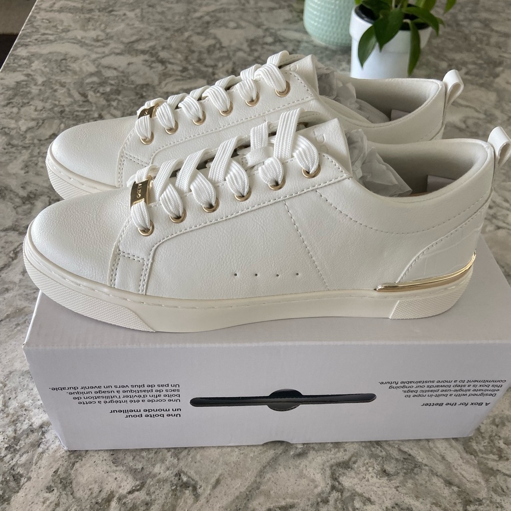 Brand New Aldo White Sneakers